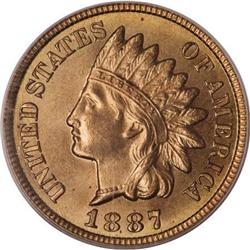 1887 1C MS66 Red PCGS