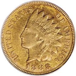 1888/7 1C MS63 Brown PCGS