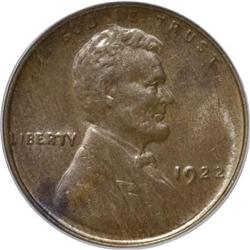 1922 No D 1C Strong Reverse MS62 Brown PCGS