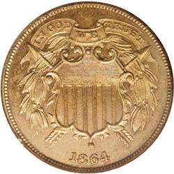 1864 2C Small Motto PR64 Red NGC