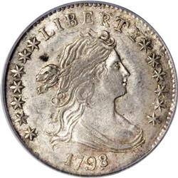 1798/97 10C 16 Stars on Reverse MS62 PCGS