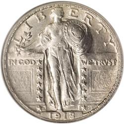 1918/7-S 25C AU58 NGC