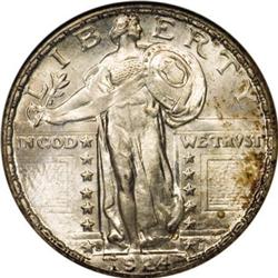 1924-D 25C MS67 Full Head ANACS