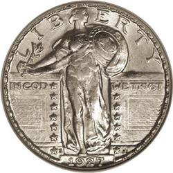 1927-S 25C AU58 Full Head NGC