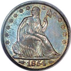 1854 50C PR64 PCGS