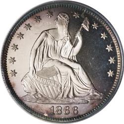 1866 50C Motto PR67 Deep Cameo PCGS