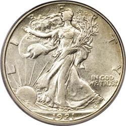 1921-S 50C AU53 PCGS