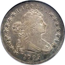 1795 $1 Draped Bust, Centered AU50 PCGS