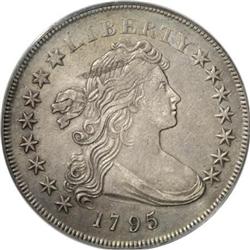 1795 $1 Draped Bust, Centered AU53 PCGS