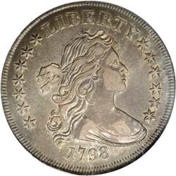 1798 $1 Small Eagle, 13 Stars XF45 NGC