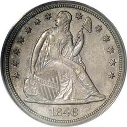 1848 $1 PR62 PCGS