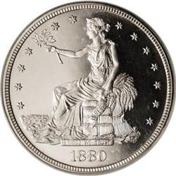 1880 T$1 PR66 Cameo NGC