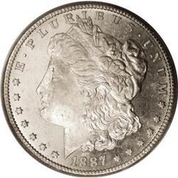 1887-S $1 MS65 Deep Mirror Prooflike PCGS