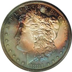 1881 $1 PR67 NGC