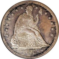 1840 $1 PR65 NGC