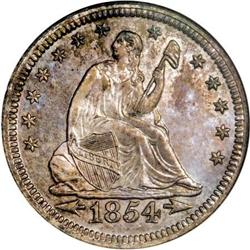 1854 25C Arrows PR66 NGC