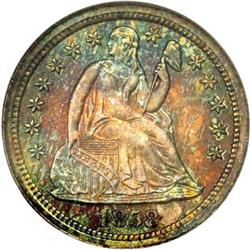 1858 10C PR67 NGC