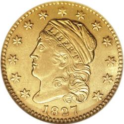 1827 $2 1/2 AU58 NGC