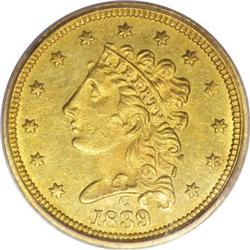 1839-C $2 1/2 MS62 ICG