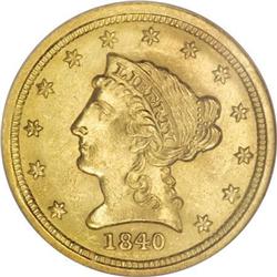 1840-C $2 1/2 MS63 NGC
