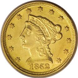 1852-D $2 1/2 MS61 PCGS