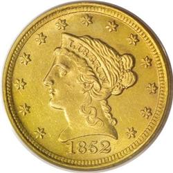 1852-D $2 1/2 MS62 PCGS