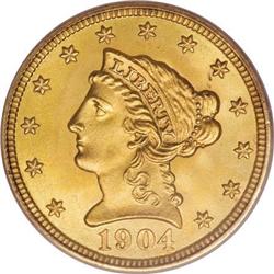 1904 $2 1/2 MS68 PCGS