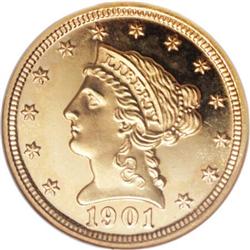 1901 $2 1/2 PR67 Cameo NGC