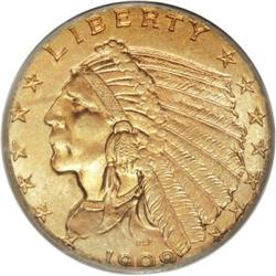 1909 $2 1/2 MS66 PCGS