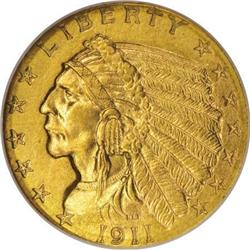 1911-D $2 1/2 MS65 NGC