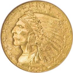 1925-D $2 1/2 MS66 NGC