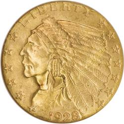 1928 $2 1/2 MS66 NGC