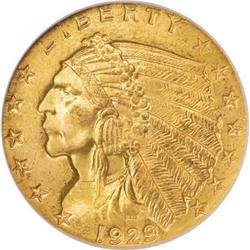 1929 $2 1/2 MS66 NGC