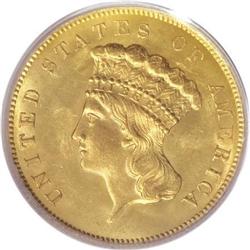 1855 $3 MS64 PCGS