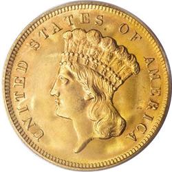 1878 $3 MS65 PCGS