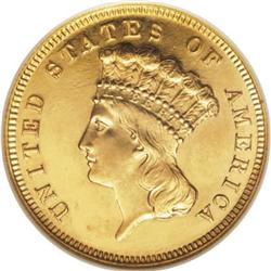 1882 $3 PR64 Cameo NGC