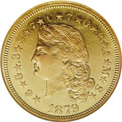 1879 $4 Flowing Hair, Judd-1635, Pollock-1833,