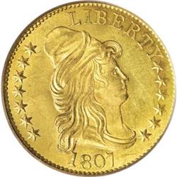 1807 $5 Bust Right MS64 PCGS