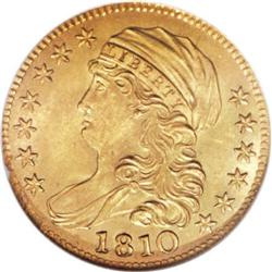 1810 $5 Large Date, Large 5 MS64 NGC.