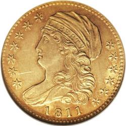 1811 $5 Small 5 AU58 NGC