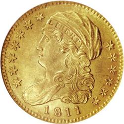 1811 $5 Small 5 MS62 NGC