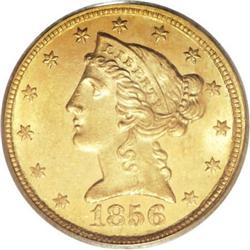 1856-C $5 MS63 PCGS