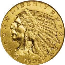 1909 $5 PR66 NGC