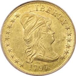 1797 $10 Large Eagle AU55 PCGS