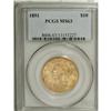 Image 3 : 1851 $10 MS63 PCGS