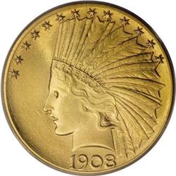 1908-S $10 MS64 PCGS