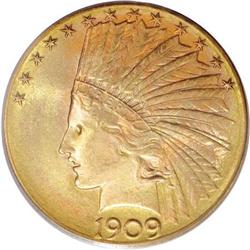 1909-D $10 MS66 PCGS