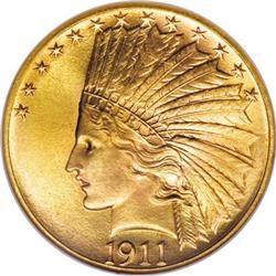 1911 $10 MS67 NGC