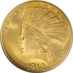 1912 $10 MS66 NGC
