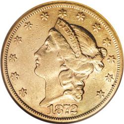 1872-CC $20 AU55 NGC